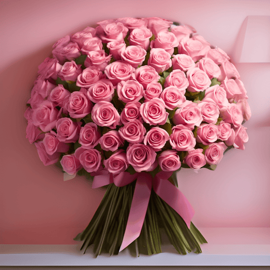 100 Premium Long Stem Roses Flower Bouquet - My Queen