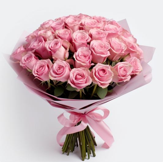 Premium Long Stem Roses Bouquet "Just Because" | 12 pcs | 24pcs | 36pcs