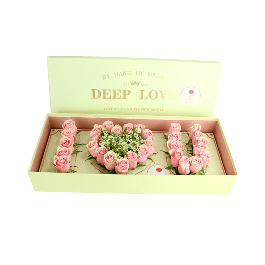 I Love you | Unique shaped flower gift box - My Queen