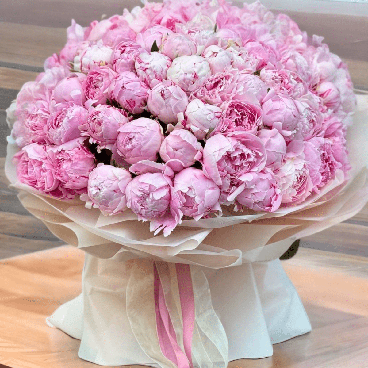 Peonies bouquet "Blush Majesty Bouquet" from 10 - 100 pcs - My Queen