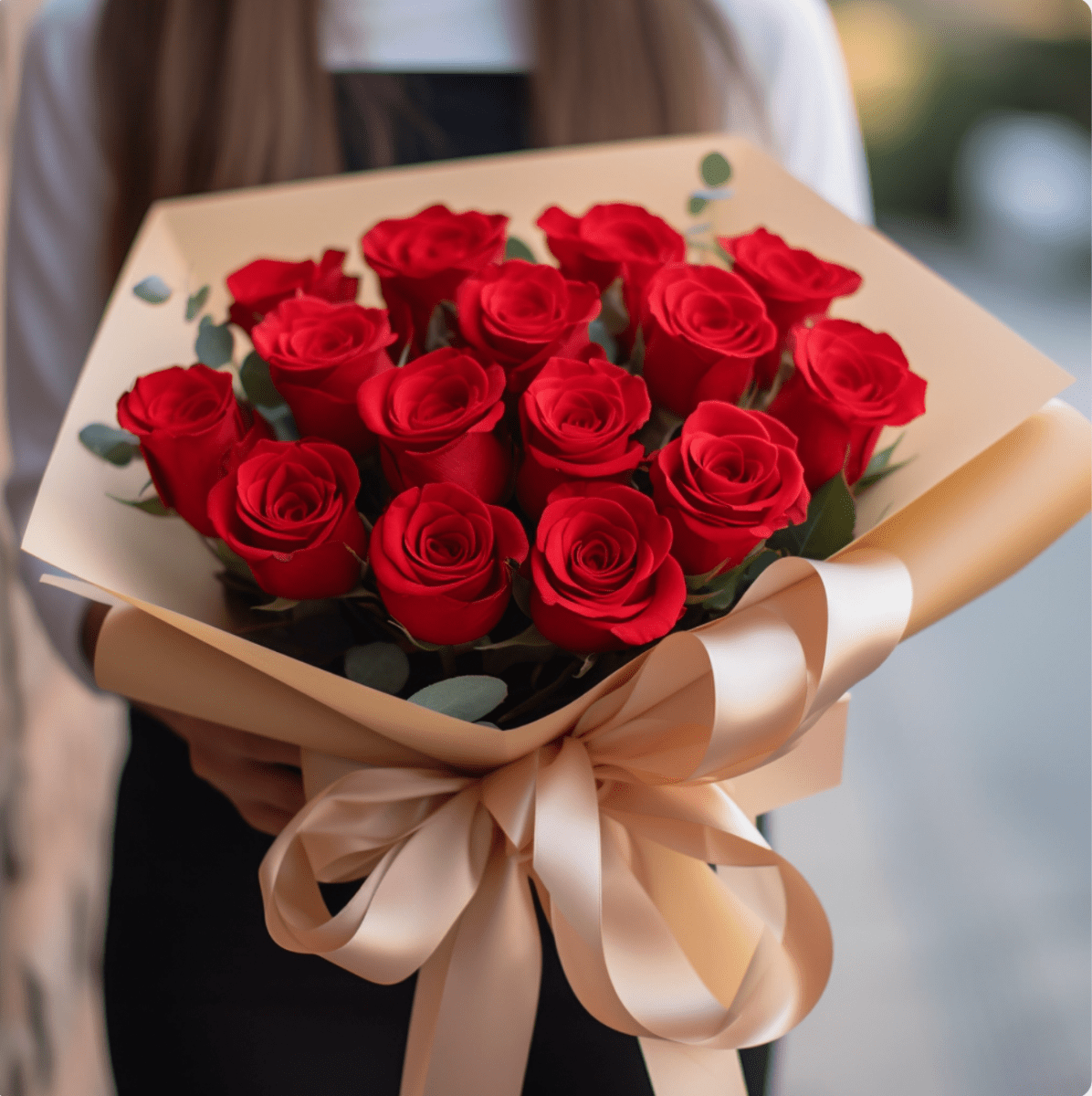 Premium Long Stem Roses Bouquet "Just Because" | 12 pcs | 24pcs | 36pcs - My Queen