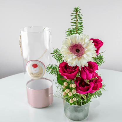 Flowers gift bag "Only You" in Pink - My Queen