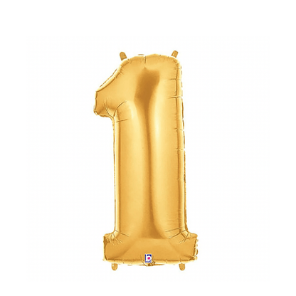 Numbers| Gold Megaloon| 40in | Large - My Queen